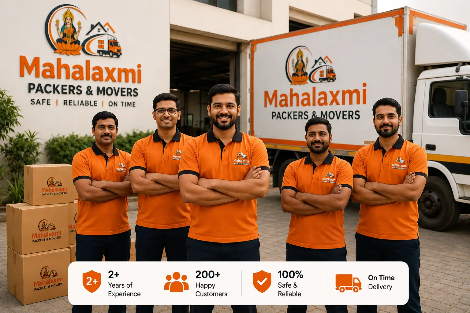 Mahalaxmi Packers and Movers team loading a moving truck